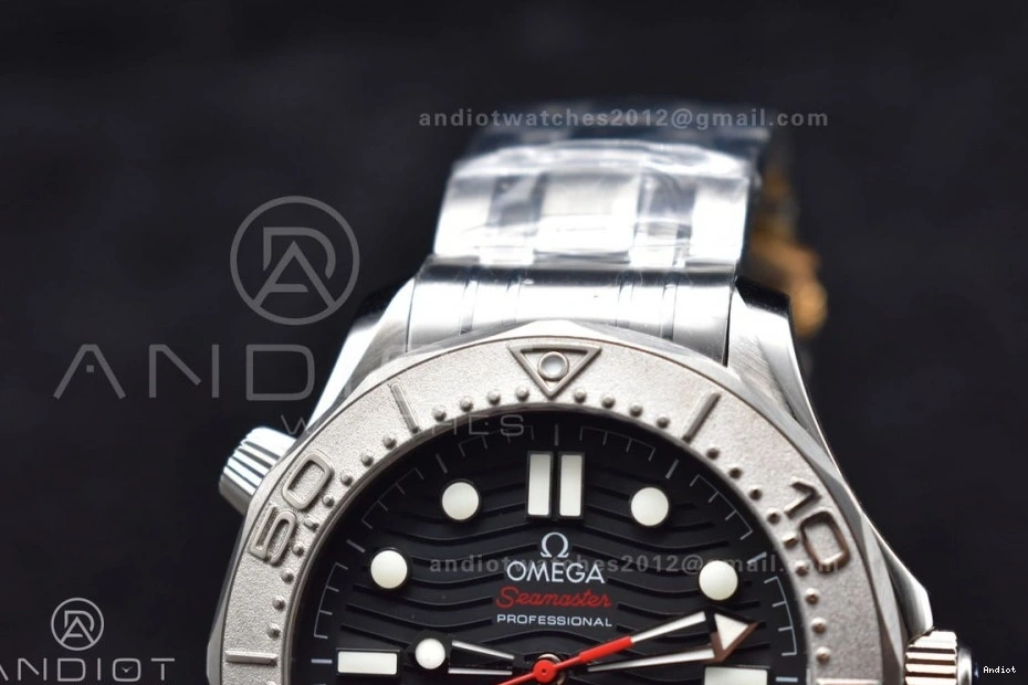SS Diver Black VSF A8800 Seamaster On Black Dial 1:1 Bracelet Best 300M Ceramic Edition 0419